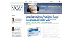 Desktop Screenshot of defenselitigationinsider.com